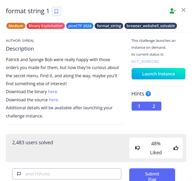 format string 1